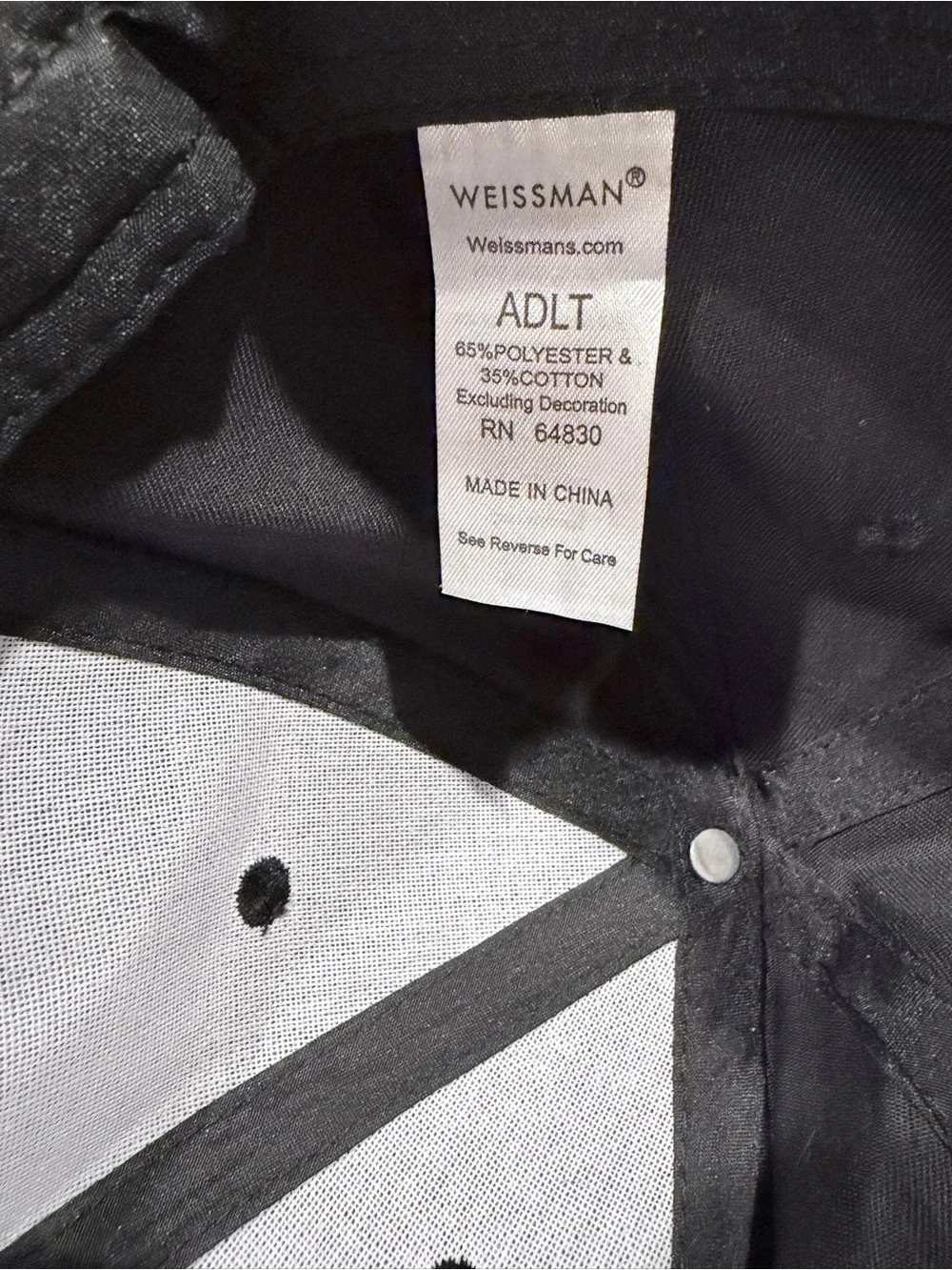 Weissman Curved Bill Baseball Cap HAT87